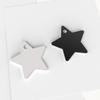 Venta al por mayor de fábrica de acero inoxidable con forma de estrella, colgante con letras DIY para perro, gato, mascota, tarjeta de identificación antipérdida