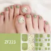 Adesivos para Unha do Pé Padrão Estéreo Zf Diamante de Imitação 3D Manicure Patch Impermeável Longa Duração Clareador Patch Completo para Unha do Pé Produto Acabado