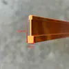 Divisor de Piso de Plástico Terrazzo Linha de Teto Linha de Piso Tira de Cobre Imitação PVC Amarelo