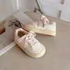 Zapatillas deportivas alemanas para niños, nueva versión coreana para primavera y otoño de 2026, zapatillas blancas de suela gruesa para niñas, zapatillas deportivas casuales con lentejuelas.