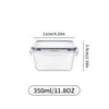 Conjunto Retangular de Marmitas para Micro-ondas, Potes Bento Portáteis, Refrigeráveis e Conservadores de Frescor, 12/24 Peças, Recipientes de Armazenamento Selados de Grau Alimentício