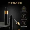 Frasco Refilável Portátil para Skincare com Conta-gotas de Anel Dourado 5ml Vidro Transparente Bloqueador de Luz Frasco para Óleo Essencial de Cuidados com os Cabelos
