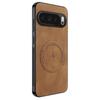 Funda Magnética para Teléfono Google Pixel11Pro con Patrón de Cuero Nappa y Conector Lightning, Funda Pixel10 Anticaídas, Funda Pixel9