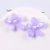 Parche de Flor Grande de Dos Tonos Degradado de 33 mm Pasador de Flor Irregular Accesorios para Zuecos DIY Estilo Chino