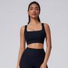 Sujetador deportivo de yoga con espalda cruzada y tirantes finos, ropa interior exterior, para correr al aire libre, fitness y fitness.