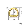 Ventas directas de fábrica hebilla en forma de D accesorios de hardware para maletas hebilla metálica semicircular en forma de D en stock venta al por mayor hebilla en forma de D de aleación transfronteriza
