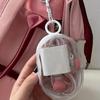 Bolsa Suspensa Portátil PVC Cabo de Dados Chaveiro Bolsa de Armazenamento Multifuncional Colar Bolsa de Joias à Prova de Poeira Bolsa para Fone de Ouvido