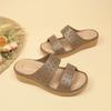 Sandalias Casuales de Vacaciones para la Playa Retro Francés Hermosas Chanclas de Una Tira 2025 Verano y Otoño Nuevas Ropa Exterior para la Playa