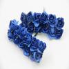 Simulação de papel clássico mini rosas em flor de ameixa faça você mesmo caixa de doces embalagem caixa de presente acessórios flores de papel decorativas