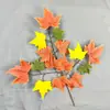 Hojas artificiales de sicómoro francés, ramas y hojas falsas para decoración de proyectos, hojas verdes falsas, flores de seda, flores de plástico, plantas verdes