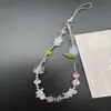 Colgante de Tulipán Cadena Fresca para Teléfono Móvil Pulsera Hecha a Mano con Cuentas Cadena Colgante para Auriculares Polaroid Cordón para Teléfono Móvil