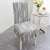 Funda de silla universal para cuatro estaciones para uso en el hogar, respaldo antideslizante todo en uno, funda de silla de comedor integrada, elástica y engrosada