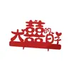 Decoraciones Creativas de Personajes 3D Doble Felicidad para Compromiso, Decoración de Habitación de Boda, Set para Dormitorio Principal y Sala de Estar, Suministros Completos para Boda