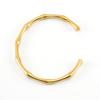 Pulseira Europeia e Americana de Aço Titânio Estilo Frio Simples Celebrante da Internet Moda Pulseira para Mulheres Aço Inoxidável 18K Metal Pulseira de Bambu para Mulheres