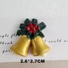 Serie navideña Calcetines de Papá Noel accesorios de resina de muñeco de nieve materiales de decoración navideña para funda de teléfono DIY accesorios para el cabello