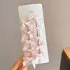 Juego de 10 piezas~Pinzas para el Cabello de Lazo Estilo Ballet para Mujer, Pinzas Dobles para Cola de Caballo, Pinzas para Flequillo y Cabello Fino, Accesorios para el Cabello Laterales