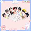 Times Youth League cp Song Yaxuan Liu Yaowen Artículos de apoyo para conciertos de estrellas Abanico plegable de siete pliegues