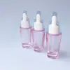 Botellas de Vidrio para Aceites Esenciales de 5 ml-10 ml en Stock del Fabricante, Botellas Pequeñas de Gotero Rosadas, Botellas Dispensadoras de Aceite Esencial