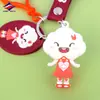 Long Zhiyu 15 Años Goma Blanda de PVC Lindo Regalo Infantil Llavero de Dibujos Animados Colgante Pequeño Personalizado Proveedor de Alta Calidad