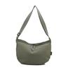 Bolsa Transversal de Tecido Versátil Casual Estilo Japonês para Mulheres 2025 Estudantes Universitários Deslocamento Grande Capacidade Bolsa Dumpling