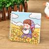El difunto padre muele pequeño lindo pequeño extracto esta cuadrícula dibujo pintado a mano linda mano Libro de contabilidad libro de papelería para estudiantes