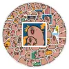100 pegatinas pequeñas y lindas de capibara de dibujos animados para graffiti, pegatinas decorativas para carcasa de teléfono móvil, computadora, laptop, equipaje