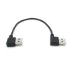 Cabo de Extensão USB 2.0 Am Dobra à Esquerda para USB Am Dobra à Esquerda Dispositivo Inteligente Dupla Curva USB Macho para Macho