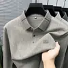 Nueva Camisa Polo Casual de Manga Larga Otoño 2026 para Papás, Ropa Clásica para Hombre con Cuello de Solapa, En Stock para Dropshipping