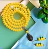 Atacado Pulseiras de Contas Redondas Bodhi de Dopamina, Contas Bodhi Oleosas e Brilhantes, Pulseiras Esculpidas na Raiz para Homens e Mulheres, Contas Budistas, Contas Redondas Bodhi