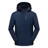Jaqueta esportiva masculina, novo modelo de outono, moletom esportivo com capuz, top casual simples e versátil com zíper para homens