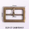 Diâmetro interno 29mm Fivela japonesa Barril quadrado Fivela antiga preta galvanizada Pendurada galvanizada branca Atacado de fábrica Sandálias de couro com sola grossa
