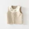 Colete Quente para Bebê Outono e Inverno Colete Acolchoado para Bebê Colete Infantil Colete Recém-Nascido Algodão Puro Proteção da Barriga Top