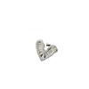 Cuffs para Orejas Geniales y Elegantes con Estrella de Circonita Microincrustada y Aretes en Forma de Corazón para Niñas, Aguja de Plata 925 Joyería de Plata al por Mayor Aretes de Estrella de Cinco Puntas