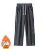 Ropa para Hombre Acu Polar Austriaco de Doble Cara 420g Otoño e Invierno Pantalones Rectos Gruesos Forrados de Polar Pantalones de Chándal Anchos Sueltos para Hombre