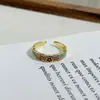 Caja Sorpresa Transmisión en Vivo Estilo Palacio Esmalte Dopamina Goteo de Aceite Medieval Anillo Abierto Flor Anillo Nuevo Estilo Chino de Alta Gama