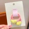Elástico de Cabelo Infantil de Bolinhas e Coração, Corda de Cabelo de Alta Elasticidade para Meninas, Acessório de Cabelo para Bebê, Elástico de Cabelo para Menininha para Trançar