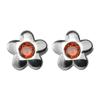 Não atrasado s925 prata esterlina flor diamante brincos de pino estilo elegante bonito doce menina coração brincos nicho avançado 9545