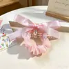 Elástico de cabelo com laço de fita estilo balé, direto da fábrica, para coque e rabo de cavalo