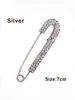 Broche de Strass Transfronteiriço, Broche Feminino Totalmente de Strass Anti-Exposição para Fixação em Casacos e Ternos, Broche Decorativo Grande, Estilo Leve de Luxo