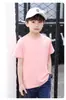 Camiseta de Algodão Puro 180g para Pais e Filhos com Estampa de Logo Atacado Unissex Infantil Manga Curta Design Personalizado Dropshipping