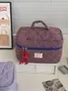 Bolsa de Maquiagem Xadrez em Cores Contrastantes Transfronteiriça, Clássica, Simples, Versátil, Bolsa de Armazenamento de Grande Capacidade, Necessaire Portátil para Viagem