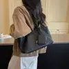 Bolsa de ombro retrô estilo minimalista coreano para mulheres, grande capacidade, versátil, leve e com toque luxuoso, perfeita para uso casual no outono