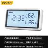 Reloj despertador electrónico de alta precisión para el hogar con medidor de temperatura y humedad con retroiluminación y pantalla digital Deli Tools DL336001 2 3