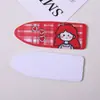 Clip para el Cabello DIY de Niña Pequeña con Forma de Bala Acrílica Esmerilada Impreso Materiales para Accesorios del Cabello Clip Lateral de Pato