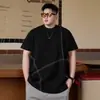 Camiseta de Algodão Manga Curta para Homens, Tamanho Grande de Verão para Pessoas Altas e Robustas, Camisa Base Tendência, Tamanho Grande 150kg, Modelagem Solta
