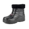 Zapatos de algodón acolchados impermeables con suela ligera de espuma, botas de nieve de invierno para hombre y mujer con forro de vellón integrado EVA, botas de lluvia cálidas antideslizantes de suela gruesa, lavado de autos