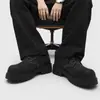 Zapatos Derby de Trabajo de Punta Ancha para Hombre de Talla Grande, Estilo Compuesto de Moda, Zapatos Casuales Resistentes al Desgaste con Suela Gruesa, Zapatos de Moda