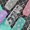 Venta al por mayor de fábrica para niñas Estilo coreano Fresco Sencillo Margarita Transparente TPU Estudiante Celebridad de Internet Estuche para lápices Bolsa de papelería
