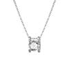 925 prata clássico colar cabeça de boi feminino diamante pingente de zircão estilo coreano moda all-match clavícula cadeia joias atacado