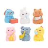 Micro Paisaje Juguete Creativo de Moda Gato Naranja Banda Figura Linda Accesorios de Decoración DIY Adornos Pequeños de Escritorio Diversión Giratoria